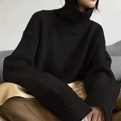 Lena Ribbed Turtleneck Sweater