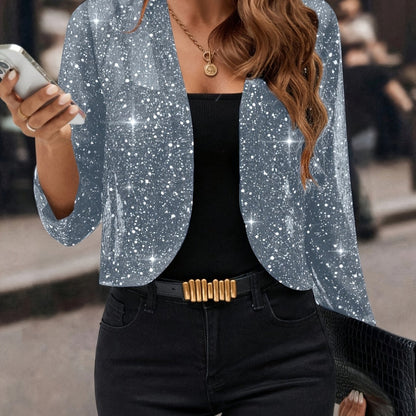Mabel Shimmer Cropped Jacket