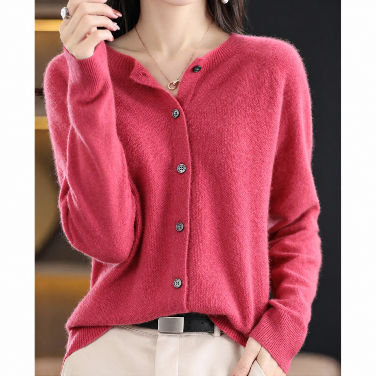 Matilda Button Front Cardigan