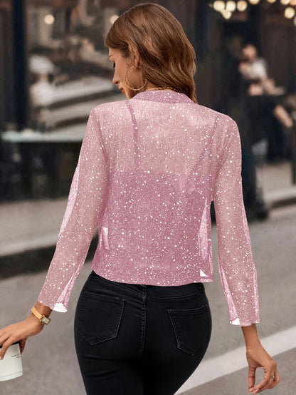 Mabel Shimmer Cropped Jacket
