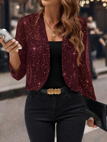 Mabel Shimmer Cropped Jacket