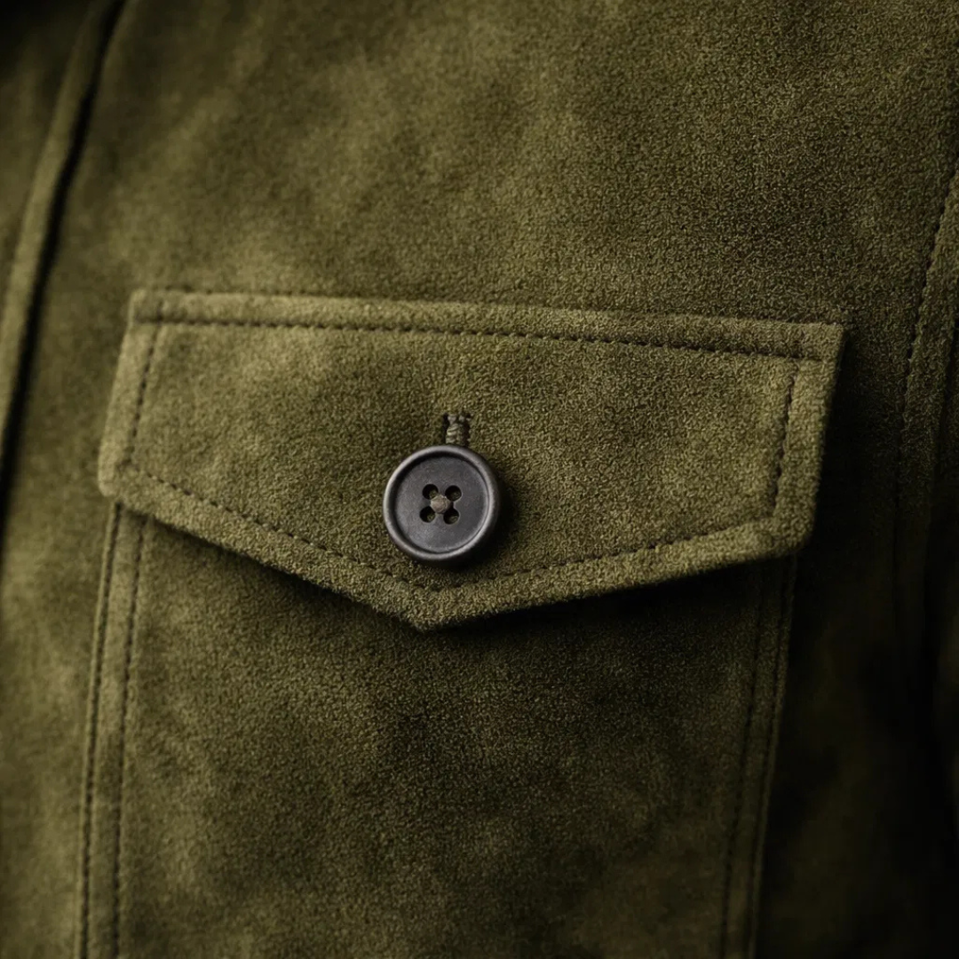 Percy Structured Suede-Look Jacket