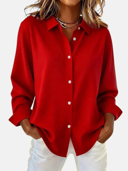 Poppy Fluid Drape Blouse
