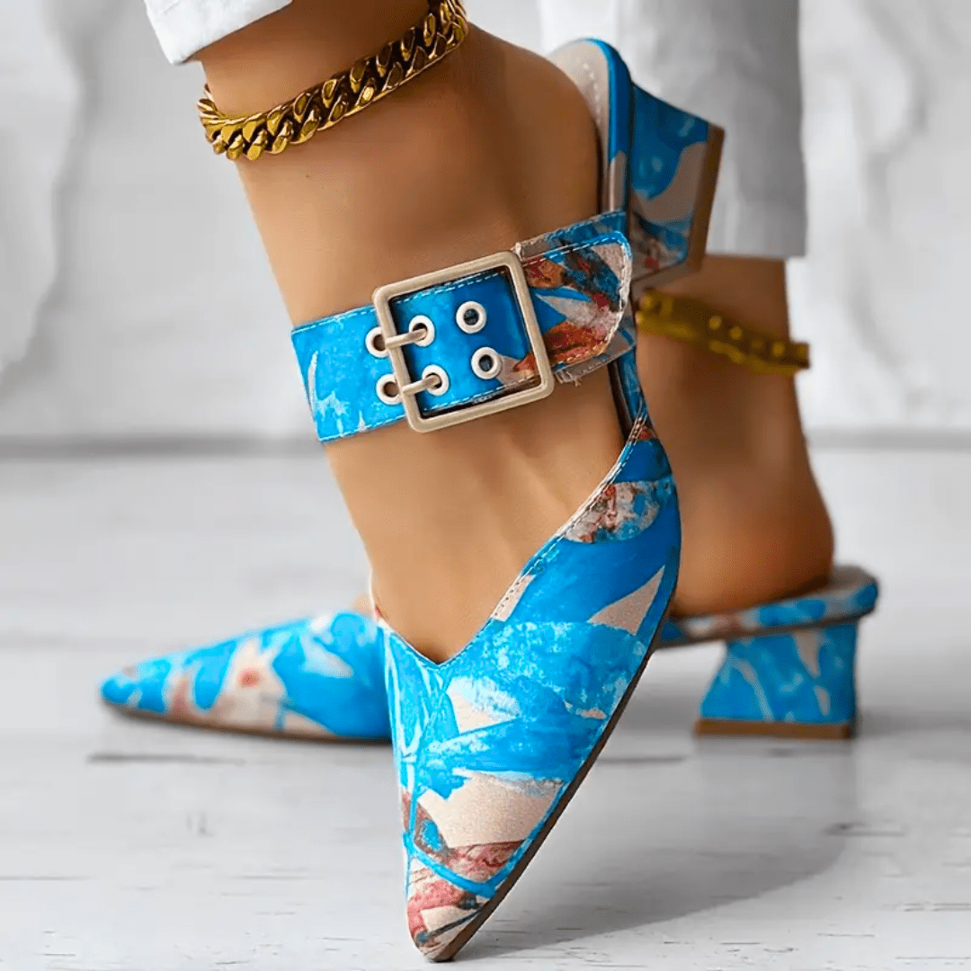 Clemence Sculpted Heel Pumps