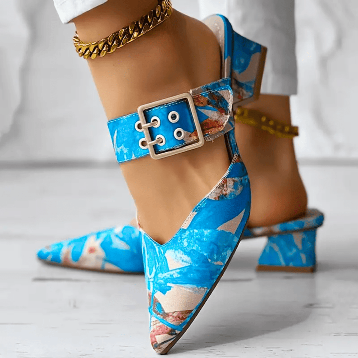 Clemence Sculpted Heel Pumps