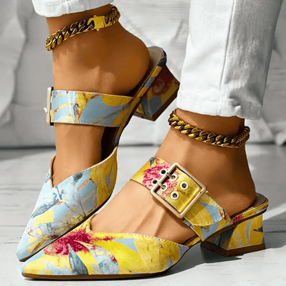 Clemence Sculpted Heel Pumps