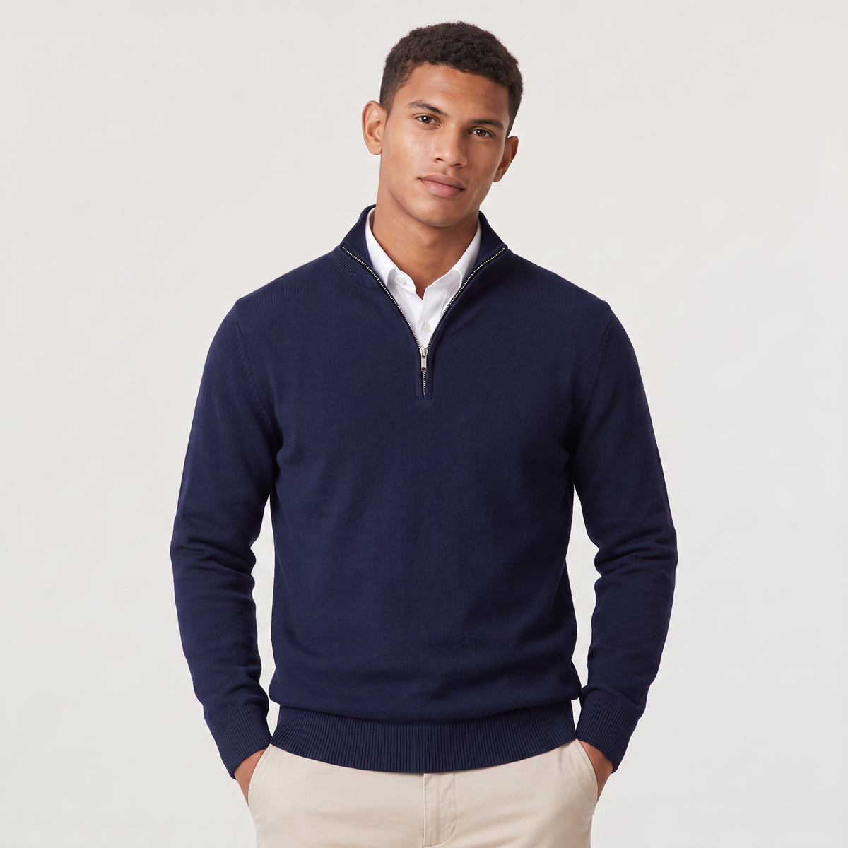 Keaton Quarter-Zip Sweater
