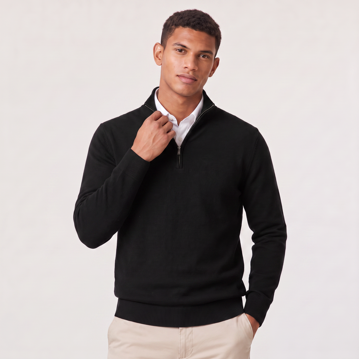 Keaton Quarter-Zip Sweater