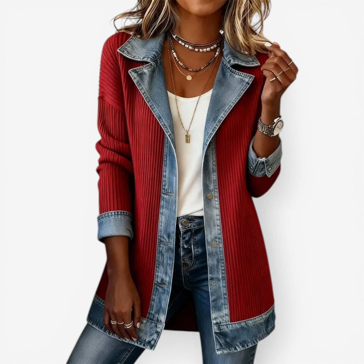 Lark Button Front Knit Jacket