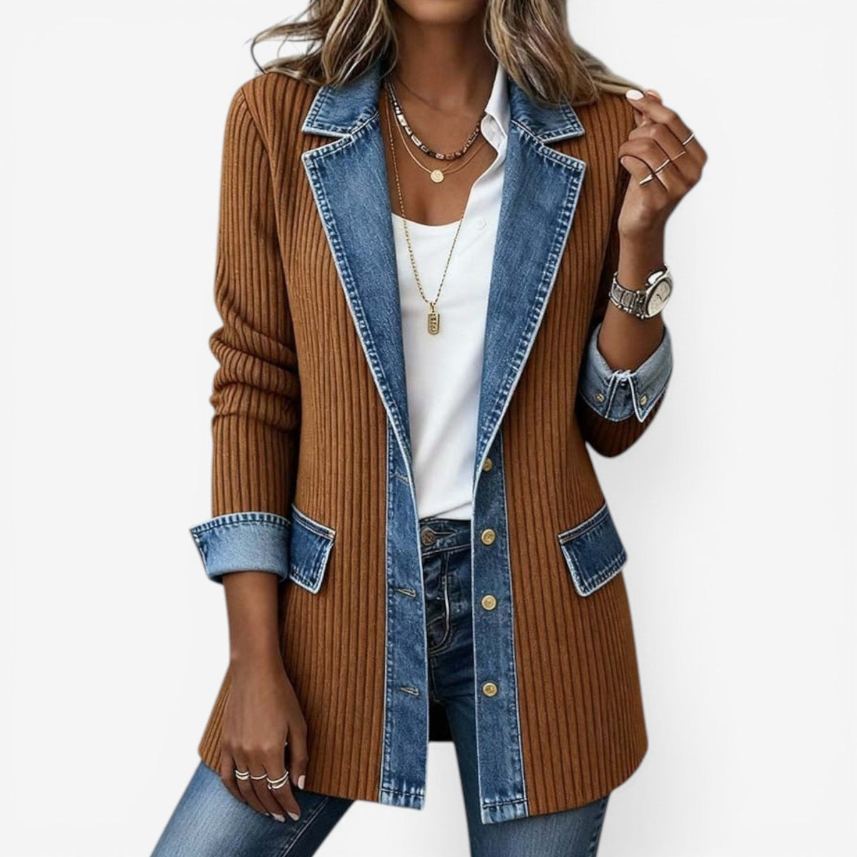 Lark Button Front Knit Jacket