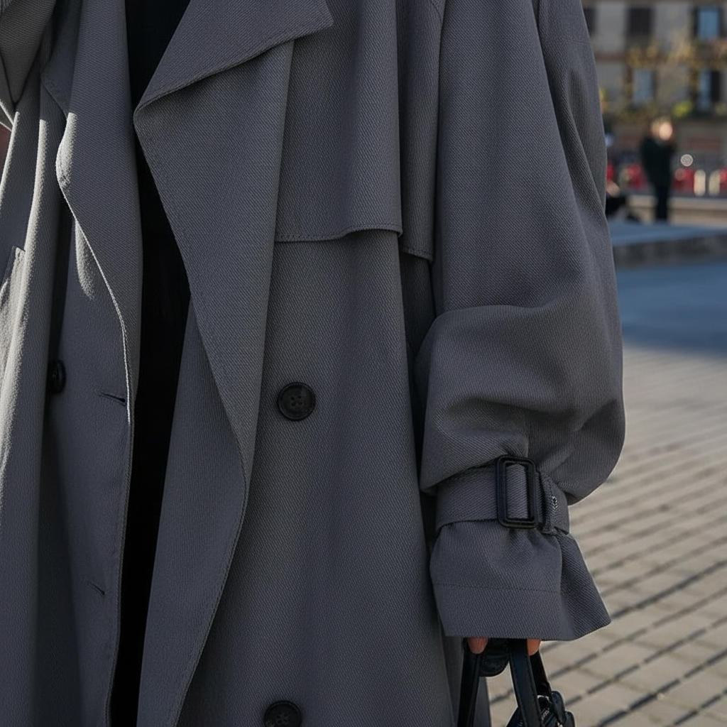 Rhea Extended Length Trench Coat