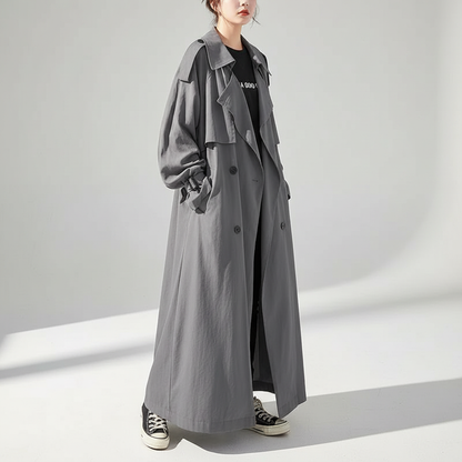 Rhea Extended Length Trench Coat