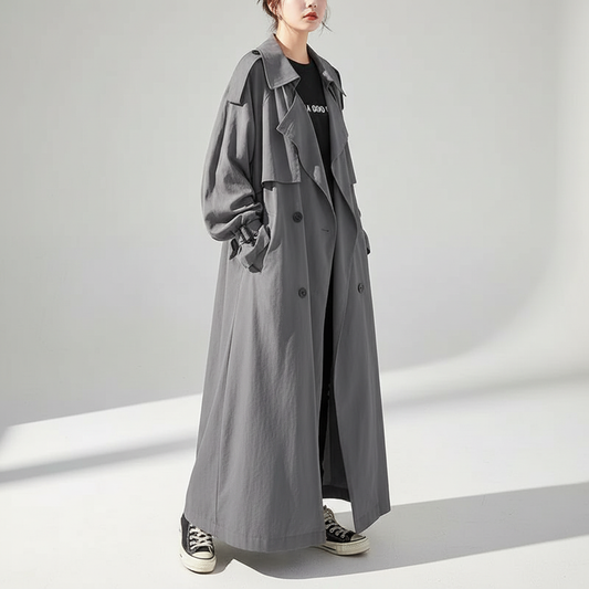 Rhea Extended Length Trench Coat
