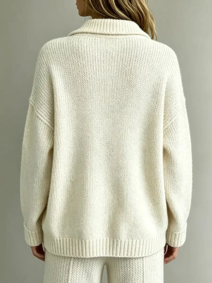 Calista Button Collar Polo