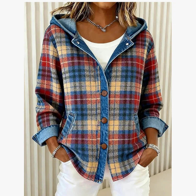 Kirsten Contrast Hood Jacket