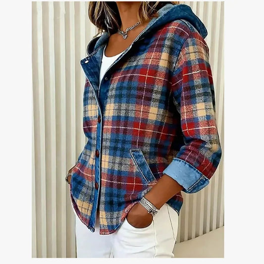 Kirsten Contrast Hood Jacket