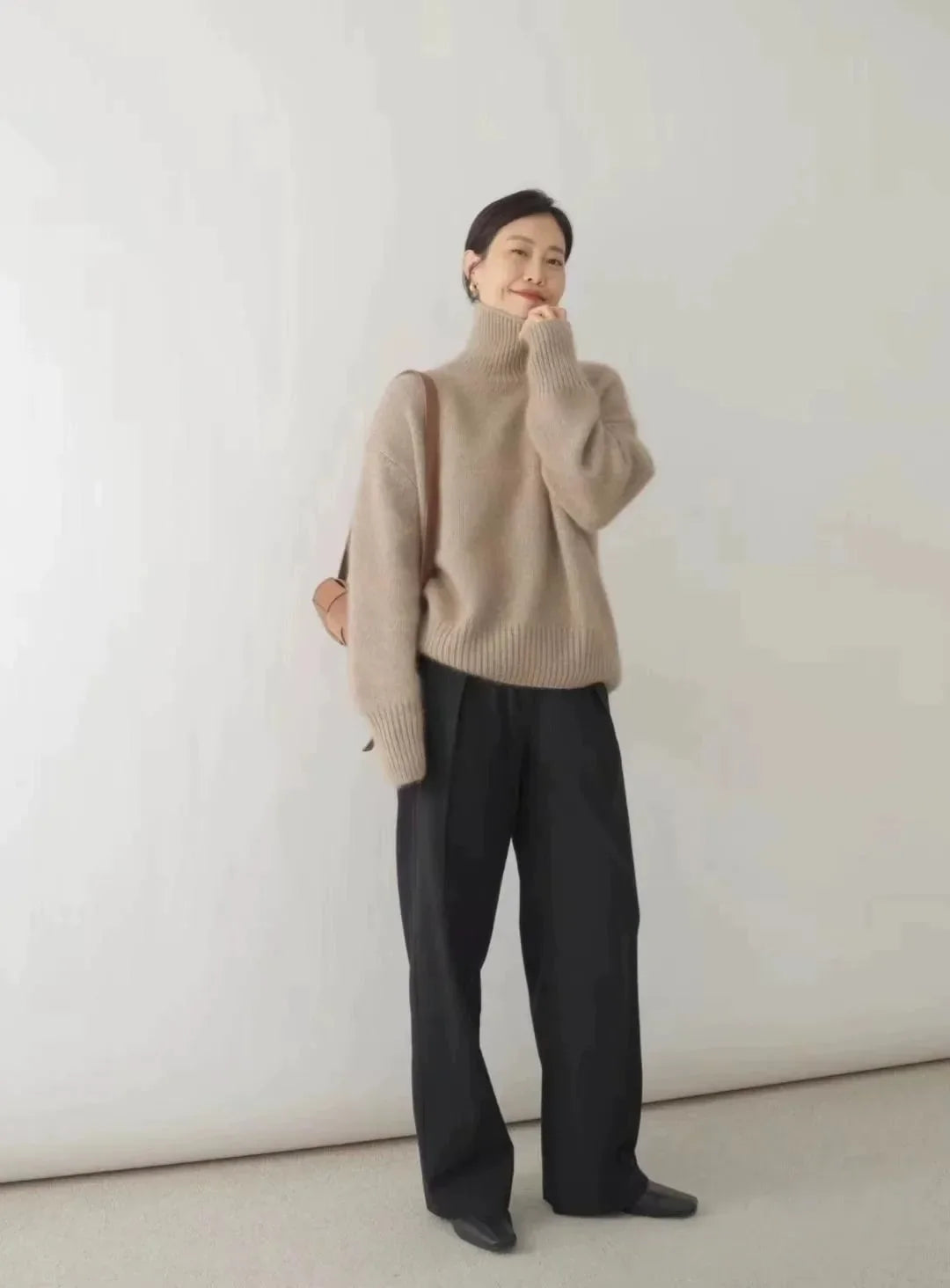 Lena Ribbed Turtleneck Sweater