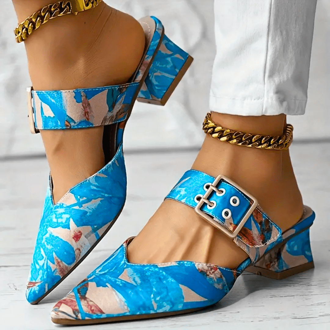 Clemence Sculpted Heel Pumps
