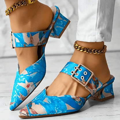 Clemence Sculpted Heel Pumps