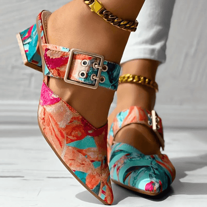 Clemence Sculpted Heel Pumps