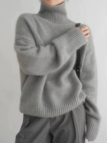 Lena Ribbed Turtleneck Sweater