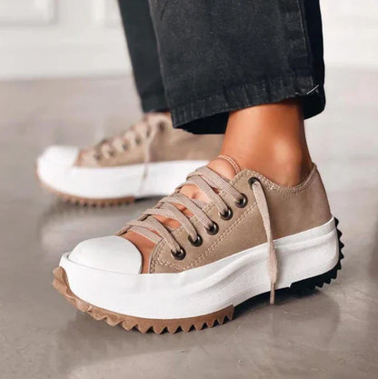 Nell Platform Canvas Sneakers