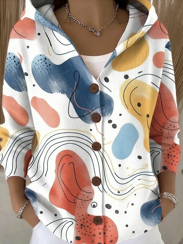 Cecily Hooded Button Cardigan