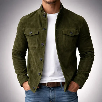 Percy Structured Suede-Look Jacket