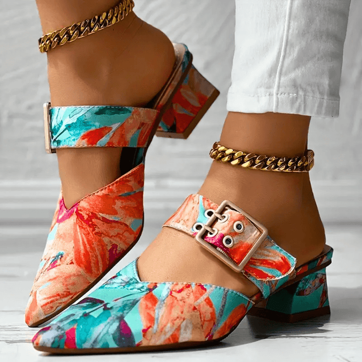 Clemence Sculpted Heel Pumps