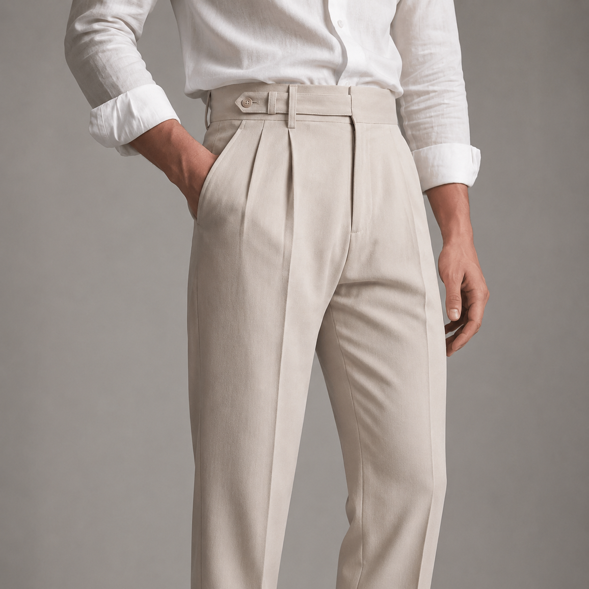 Brennan Front Pleat Trousers