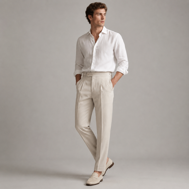 Brennan Front Pleat Trousers