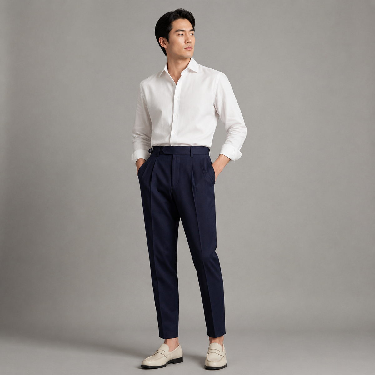 Brennan Front Pleat Trousers