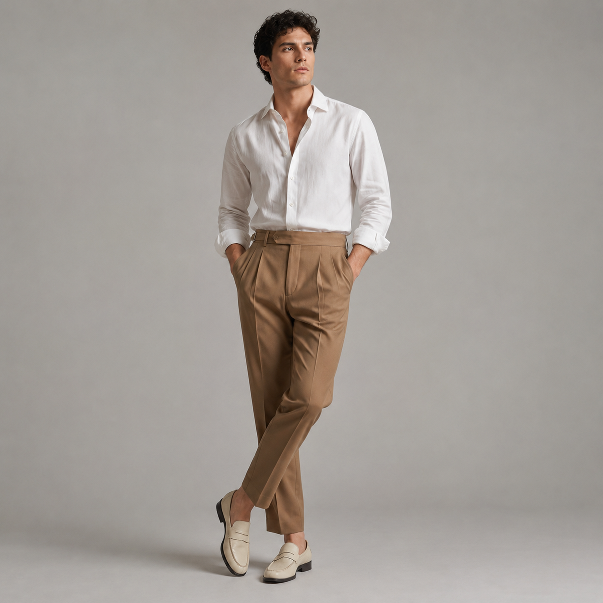 Brennan Front Pleat Trousers
