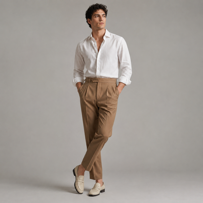 Brennan Front Pleat Trousers