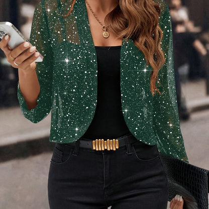 Mabel Shimmer Cropped Jacket