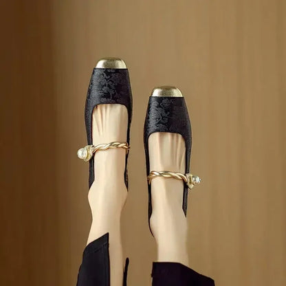 Juliet Braided Strap Mary Janes