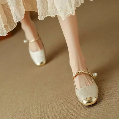 Juliet Braided Strap Mary Janes