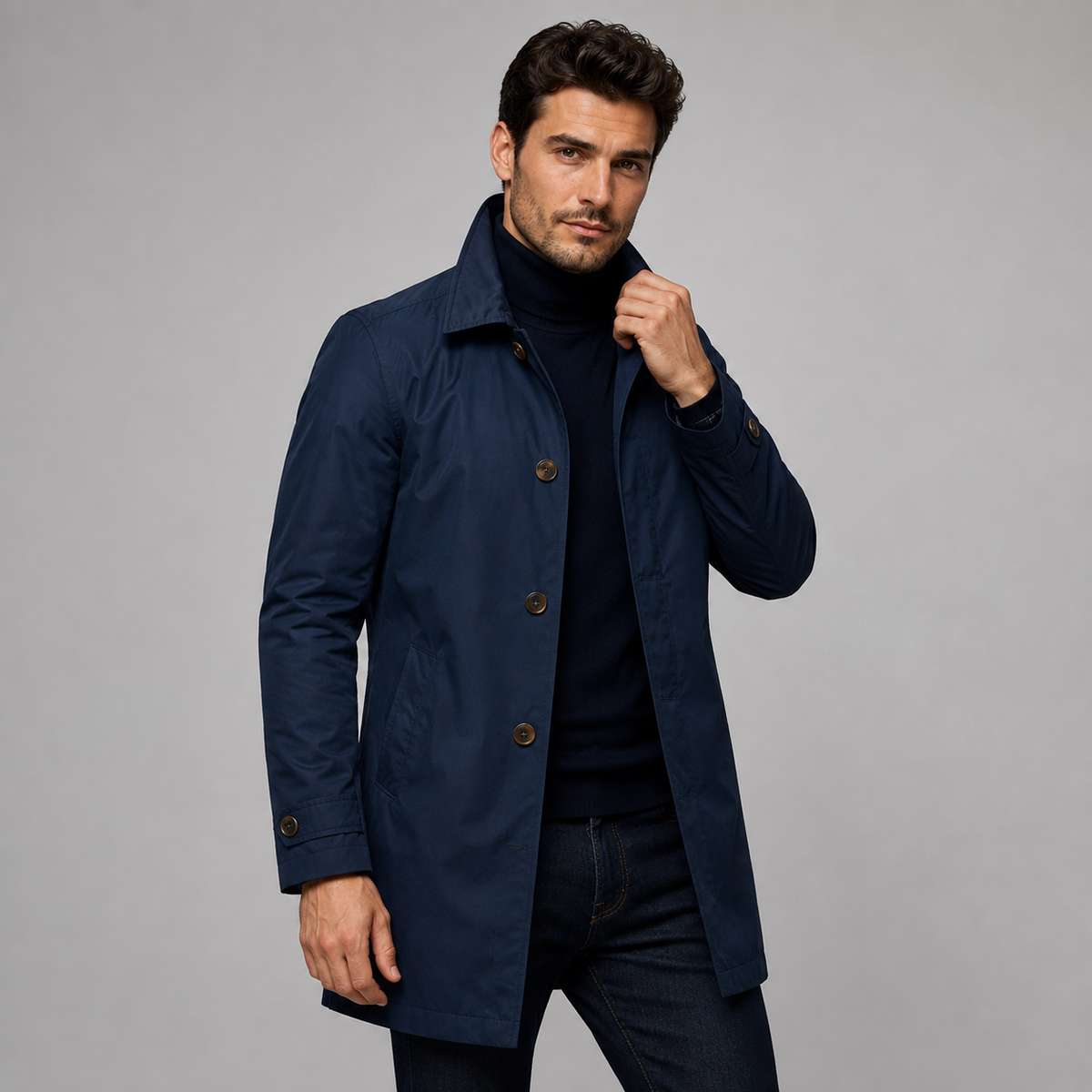 Hugo Longline Button Coat