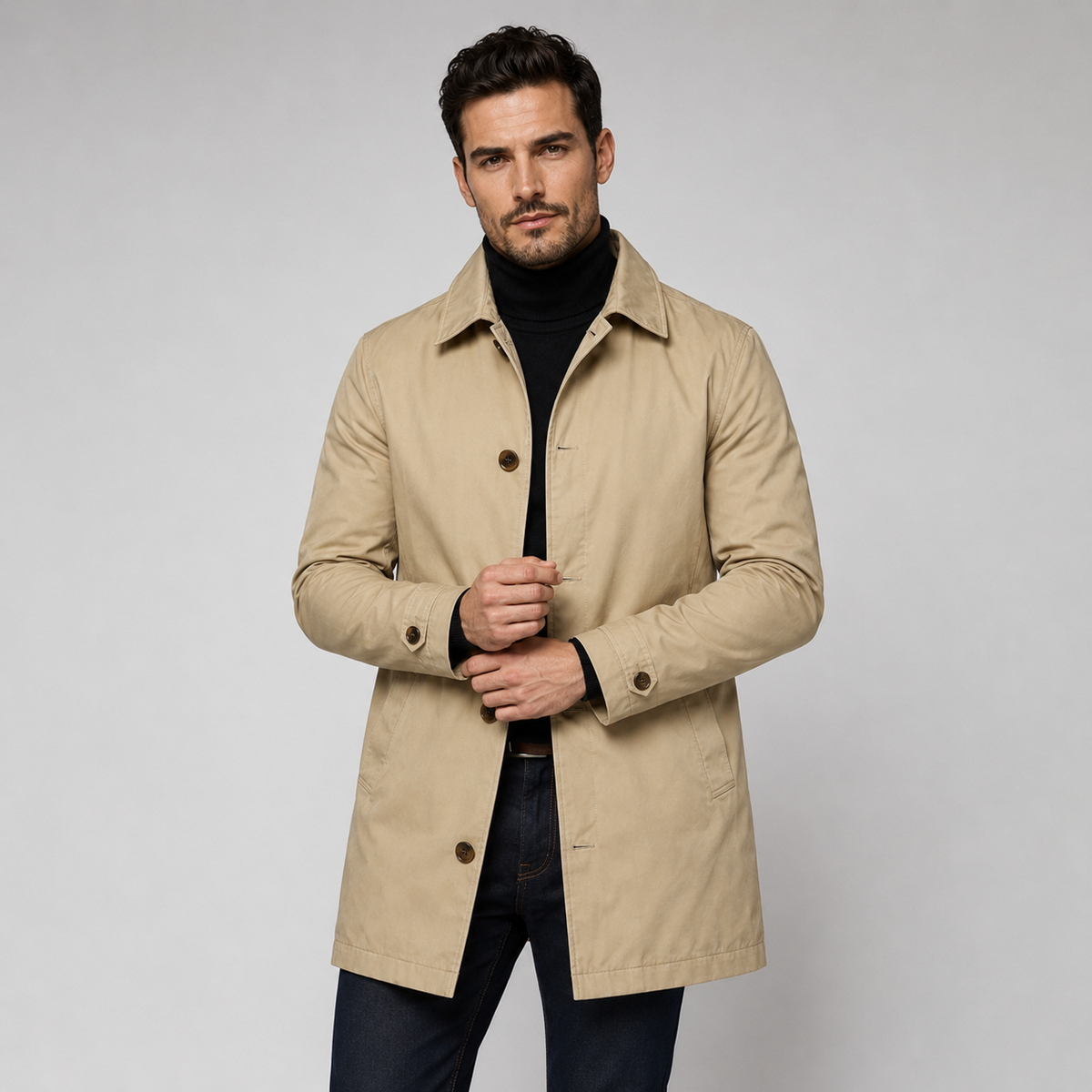 Hugo Longline Button Coat