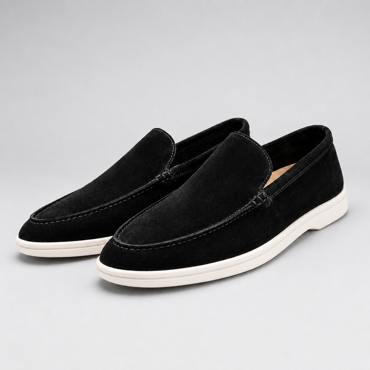 Ivor Suede Look Loafers