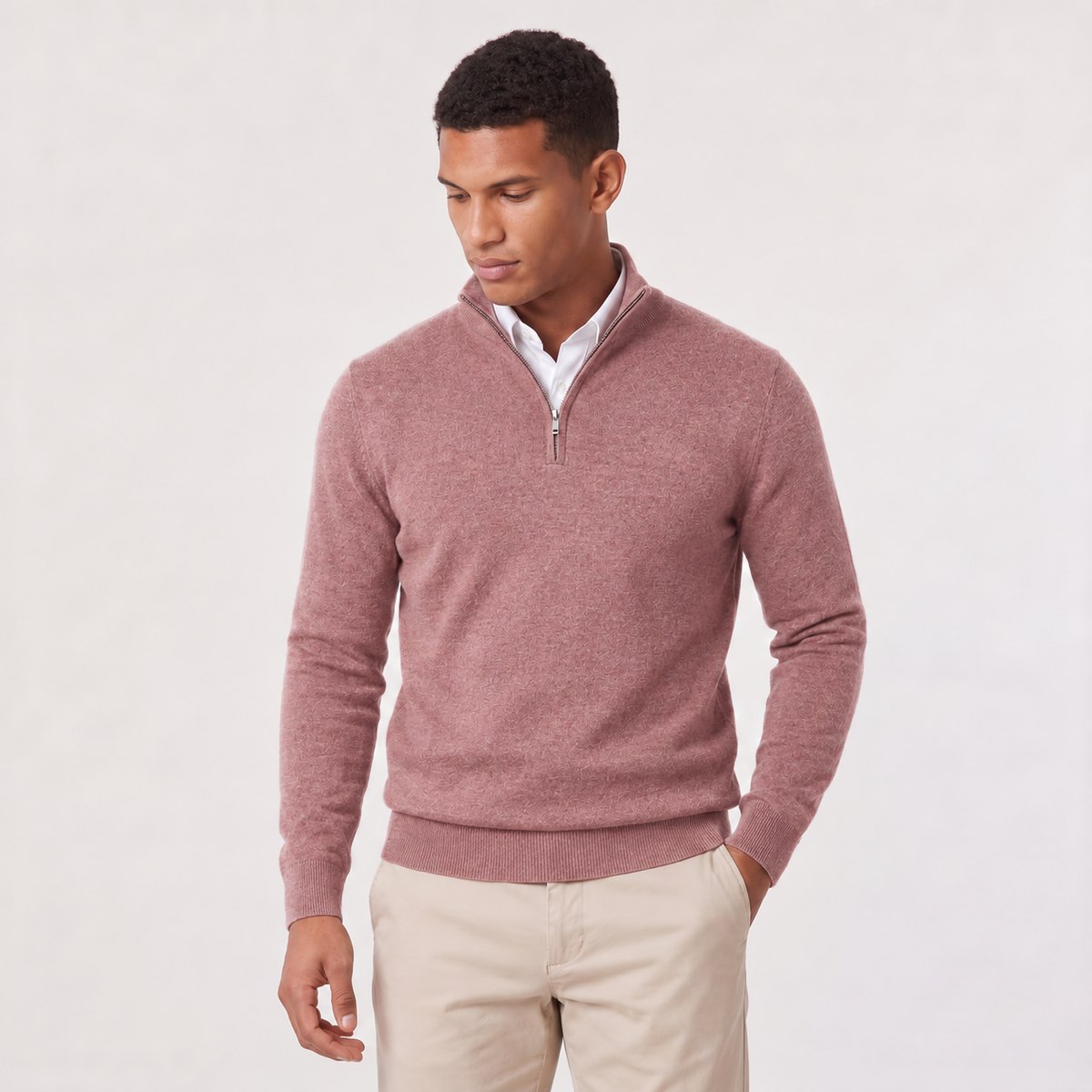 Keaton Quarter-Zip Sweater