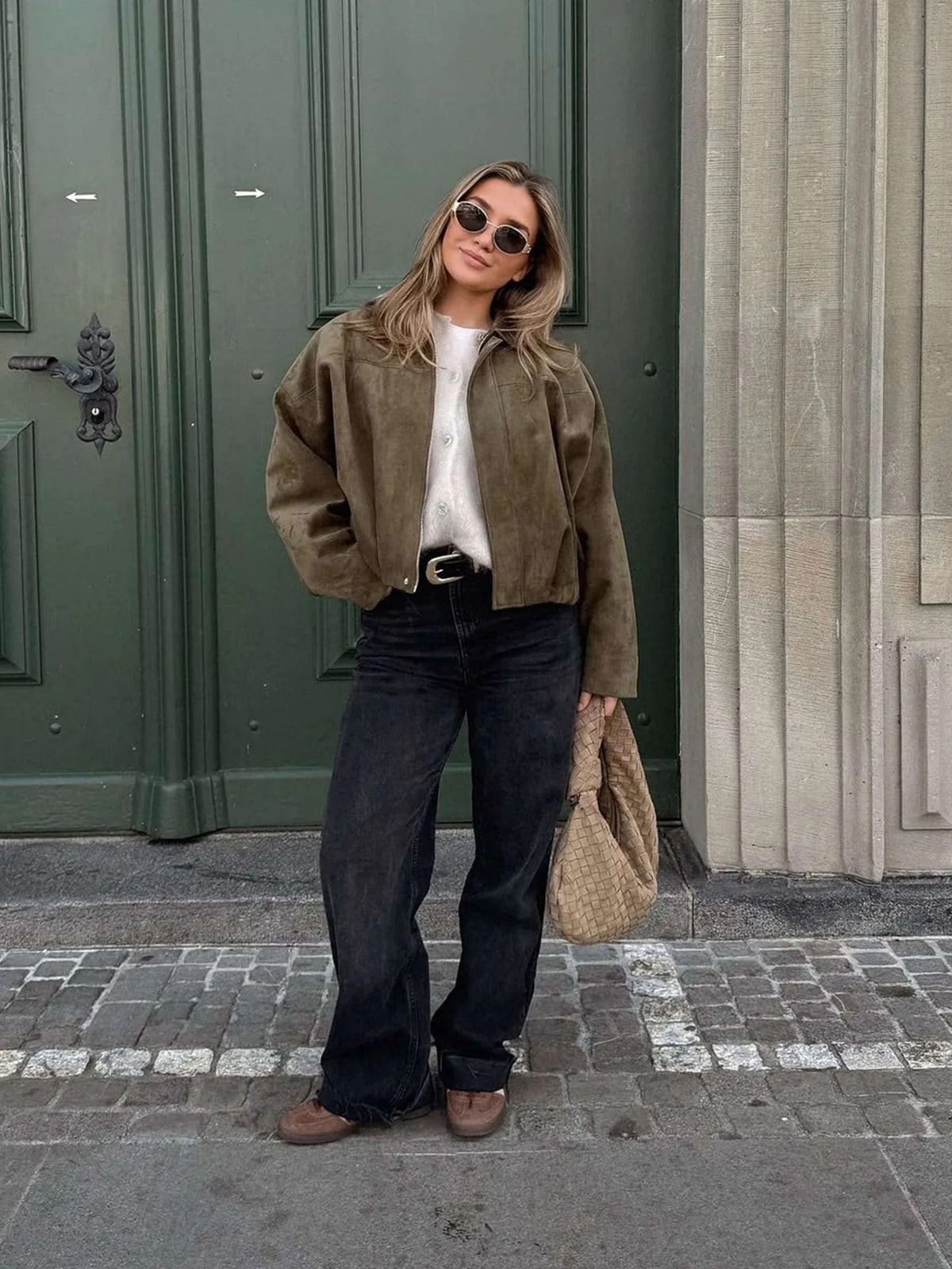 Kendra Fold Collar Bomber