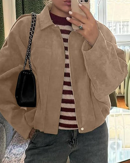 Kendra Fold Collar Bomber