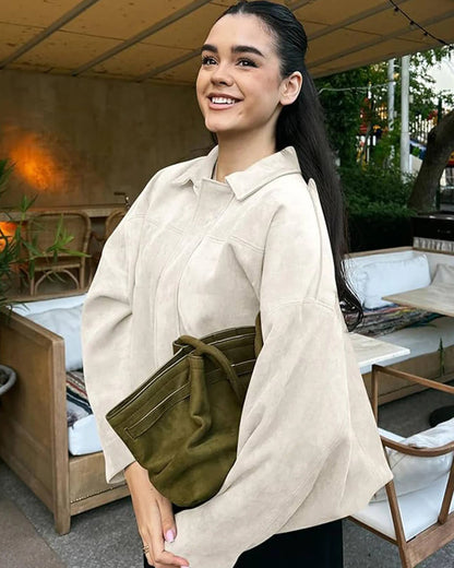 Kendra Fold Collar Bomber