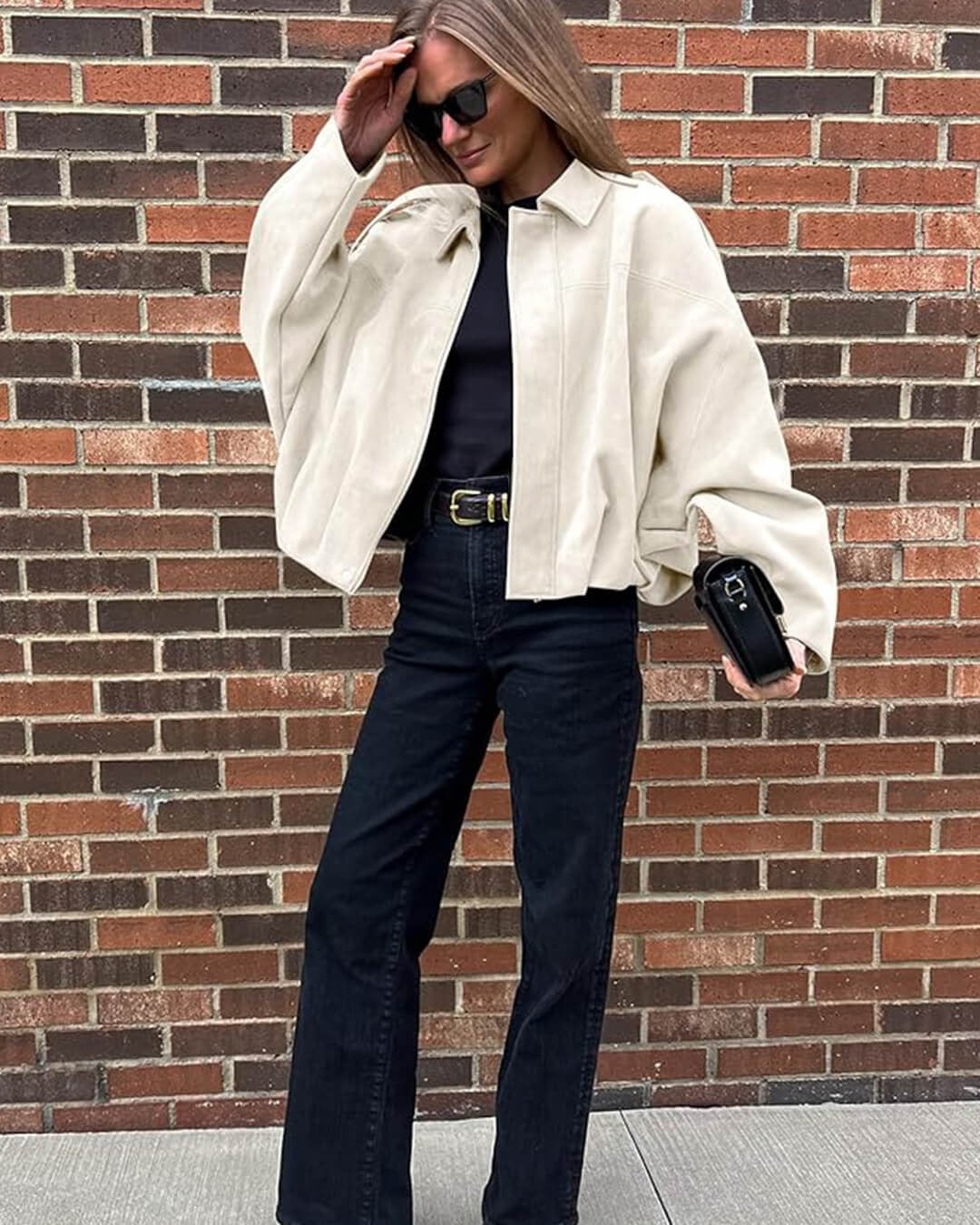 Kendra Fold Collar Bomber