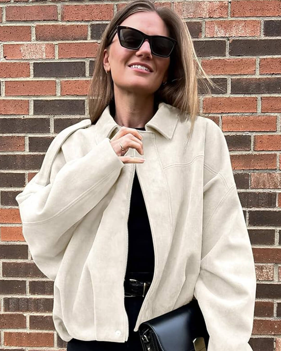 Kendra Fold Collar Bomber