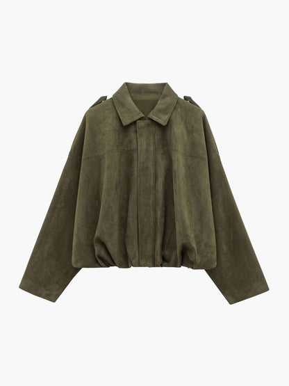 Kendra Fold Collar Bomber