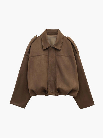 Kendra Fold Collar Bomber
