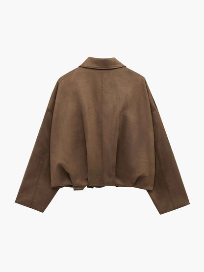 Kendra Fold Collar Bomber