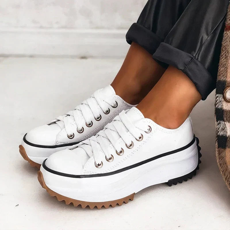 Nell Platform Canvas Sneakers